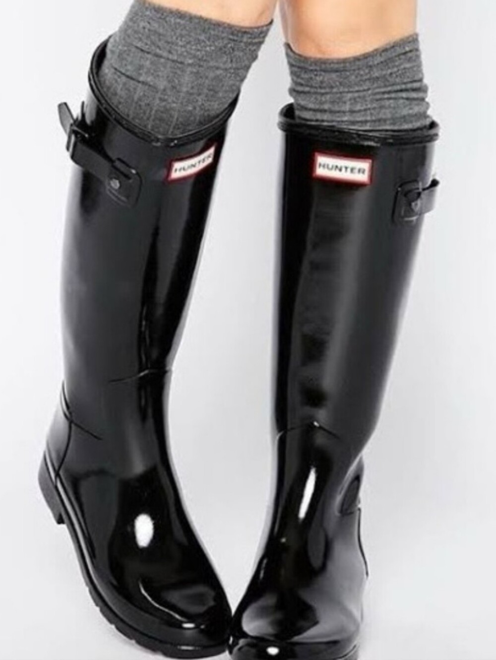 Hunter Original Gloss Tall  Black Rain Boots